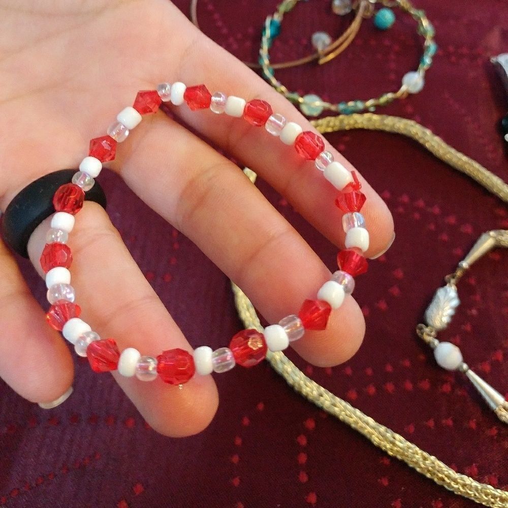 Bracelets, necklaces and charms